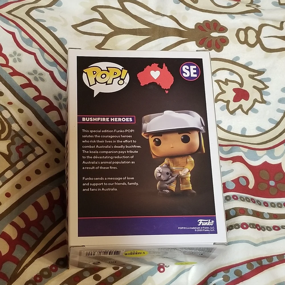 Funko POP! Figure Bushfire Heroes Firefighter and Koala Special Edition